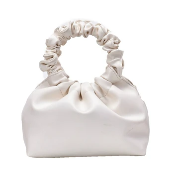 

PU Leather Cloud Tote Bags for Women New Solid Color Female Shoulder Messenger Bag Casual Ladies' Travel Handbags and Purses