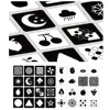 Black White Color Cards Early Educational Baby Visual Training Card Animal Cards Baby Infant Gift  For Children Cognition 1