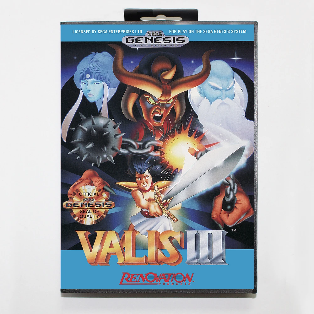 Valis III 16bit MD игровая карта для sega Mega Drive/Genesis с розничной коробкой
