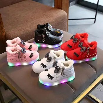 

Led Toddler Baby Shoes Fashion Sneakers for Children Girl Boys Autumn Luminous Child Casual Colorful Light Shoes Sneakers Winter