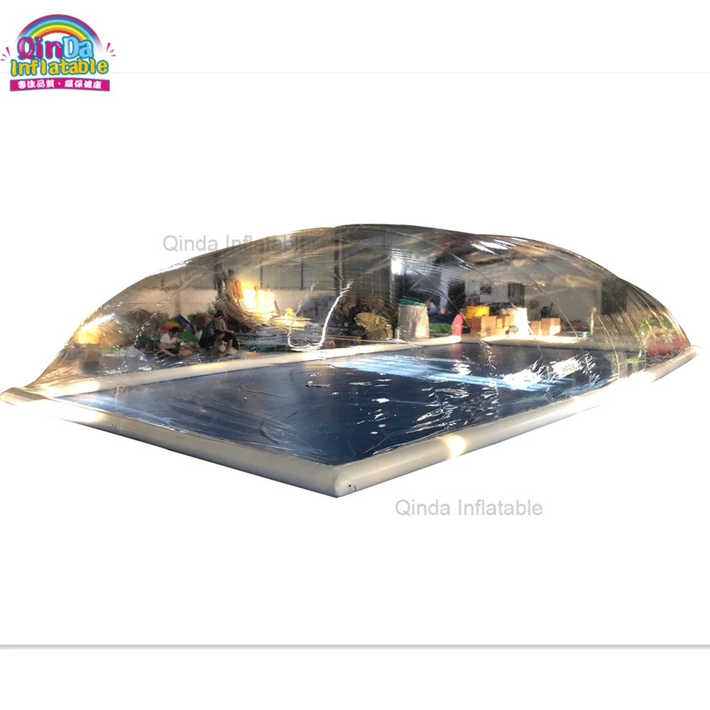 Clear Inflatable Giant Pool Ceiling Dome Shape Inflatable Swimming Pool Cover Tent 1 piece brand new 45 holes 17cm dome clear cover set acrylic material explosion proof drop smash resistant handmade woven bag