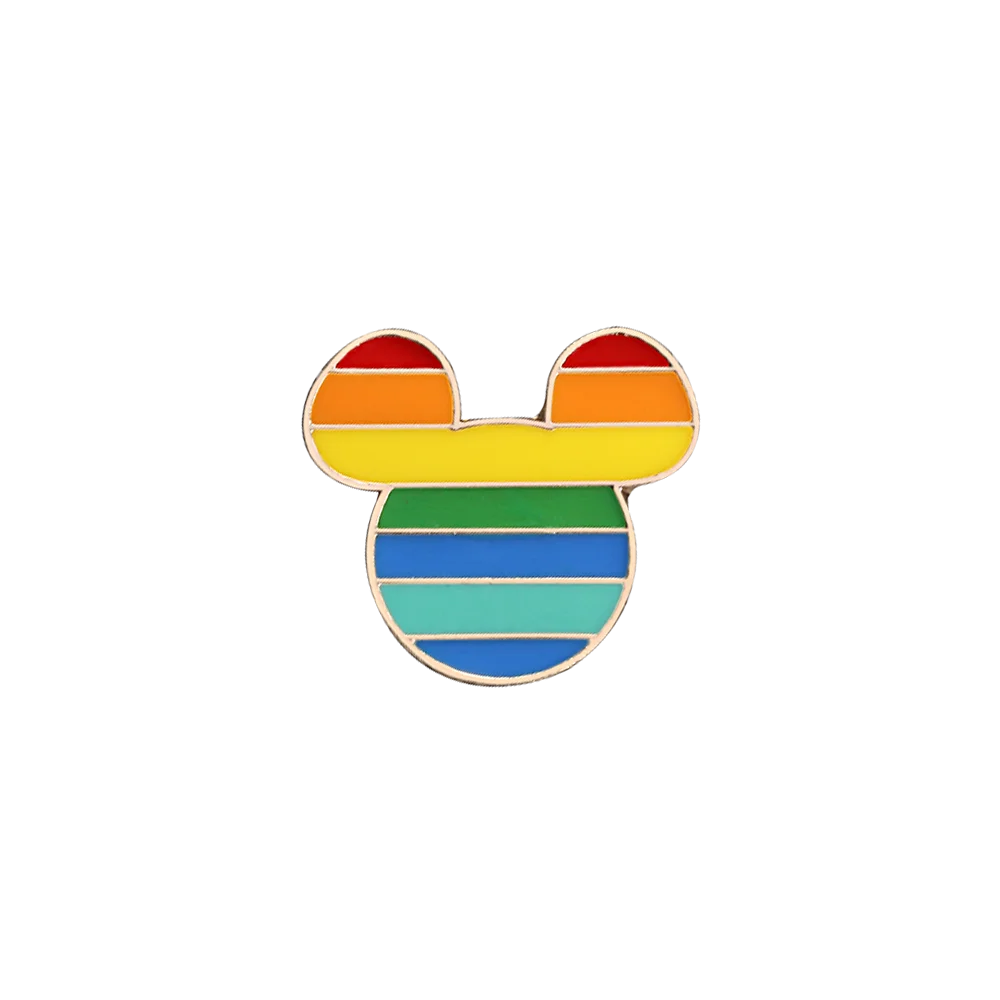 Высокое качество Pride флаги Радуга брошь Intersex эмалированные булавки милое сердце гей броши значок джинсовые куртки ювелирные изделия для детей женщин - Окраска металла: cartoon