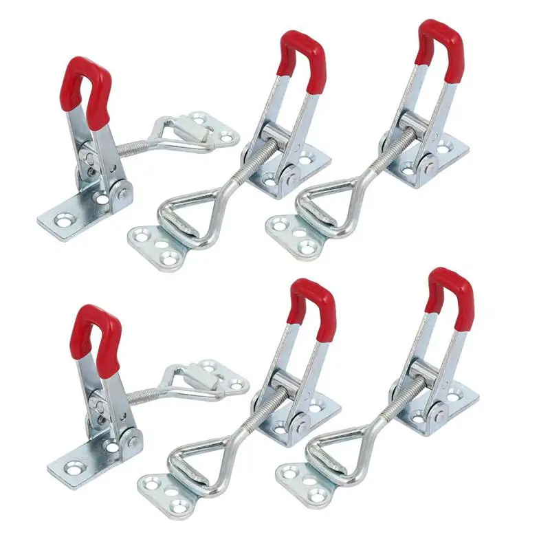 

ELEG-4001 100Kg Holding Capacity Triangle Shaped Lever Toggle Clamps 6Pcs