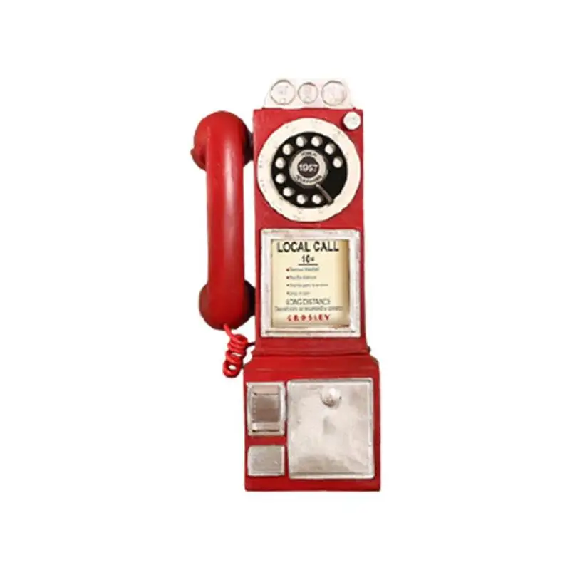 Retro Rotary Phone Model Home Office Desk Resin Phone Decoration Miniature Crafts Ornaments Retro Rotary Phone Model Home Office Desk Resin Phone Decoration Miniature Crafts Ornaments