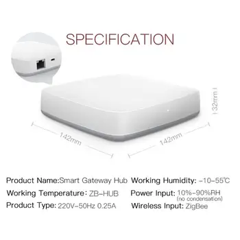 

Smart Gateway WiFi Gateway Host Intelligent Gateway WiFi Multi-device Linkage 1 Pcs Adapter（EU）Gift For Family