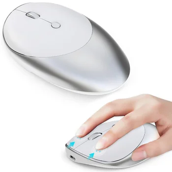 

Wireless Mouse 2.4G Silent Three-mode Mouse Bluetooth 5.0/3.0 Design in one Suitable for Work Rechargeable Mice click silence