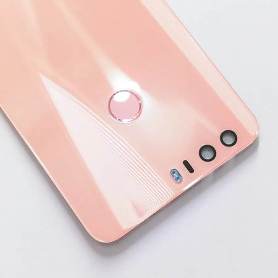 Заднее стекло для Huawei Honor 8 задняя крышка батарейного отсека с кнопкой отпечатка