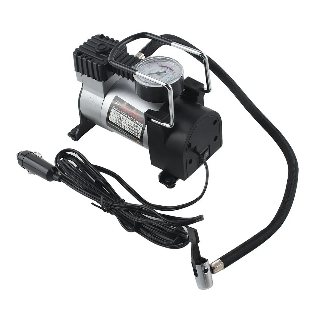 

2018 Portable 80PSI Super Flow DC 12V Metal Air Compressor Tyre Inflator Car Air Pump Vehicle Pump Electric Pressure Gauge