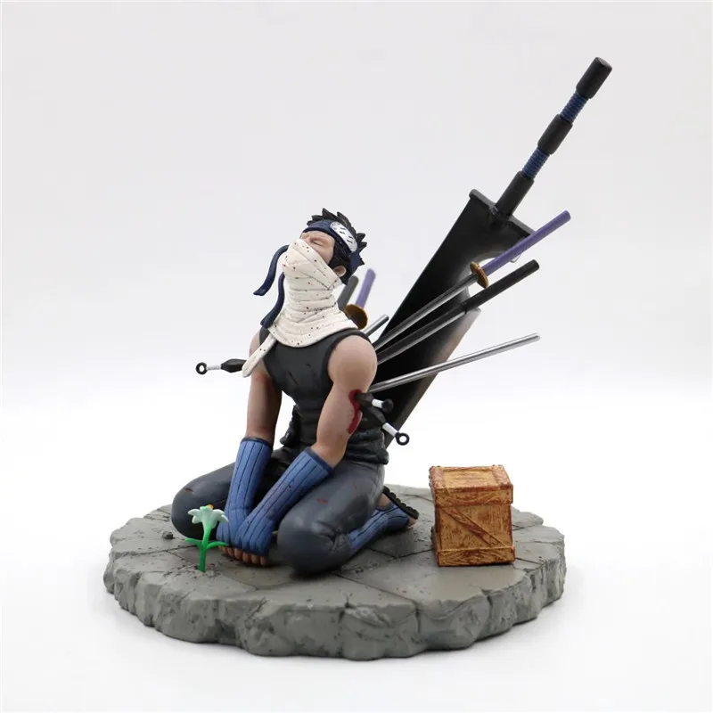 Аниме Наруто Momochi Zabuza Ghost Cut Broadsword Tears Ending Ver. ПВХ фигурка Какаши боец Коллекция Модель подарок 19 см