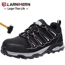 LARNMERN/Мужская Рабочая защитная обувь со стальным носком; защитная обувь для промышленного строительства; противоскользящая обувь с защитой от проколов