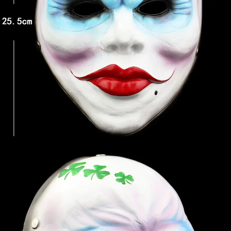 V For Vendetta Payday: The Heist Female Robber аниме Наруто Учиха Мадара Мстители муравей Джокер Косплей Маска вечерние на Хэллоуин