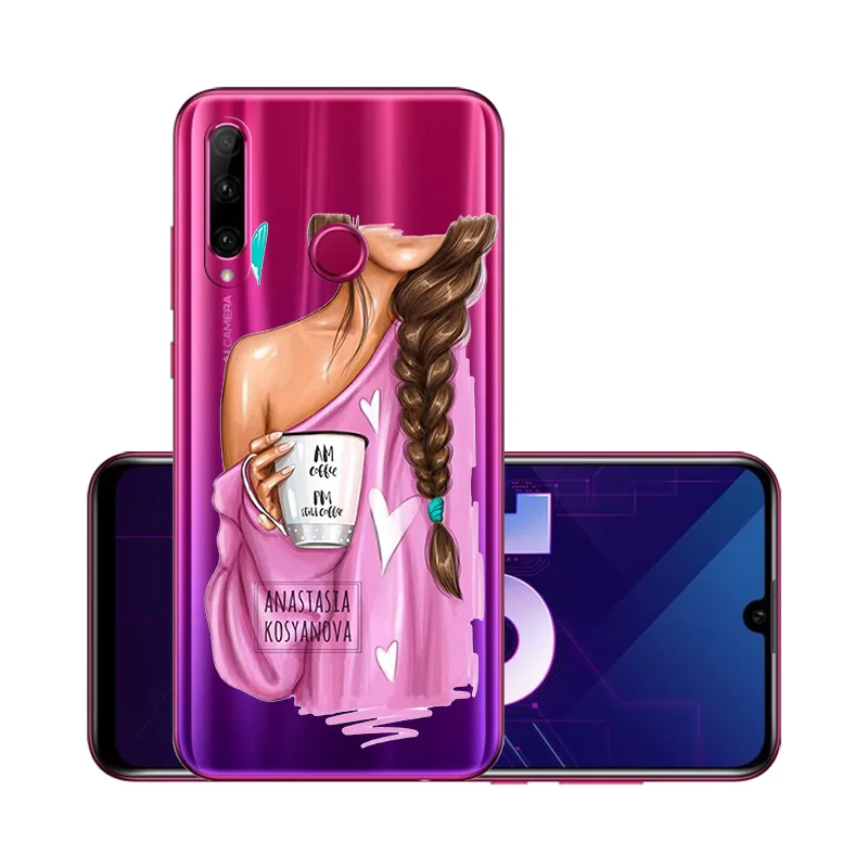 Прозрачный чехол для huawei Honor 8X MAX 9X Pro 8S 10i 10 Lite, Модный чехол для супермамы, маленькой девочки, чехол Etui для Honor 9x pro - Цвет: W131