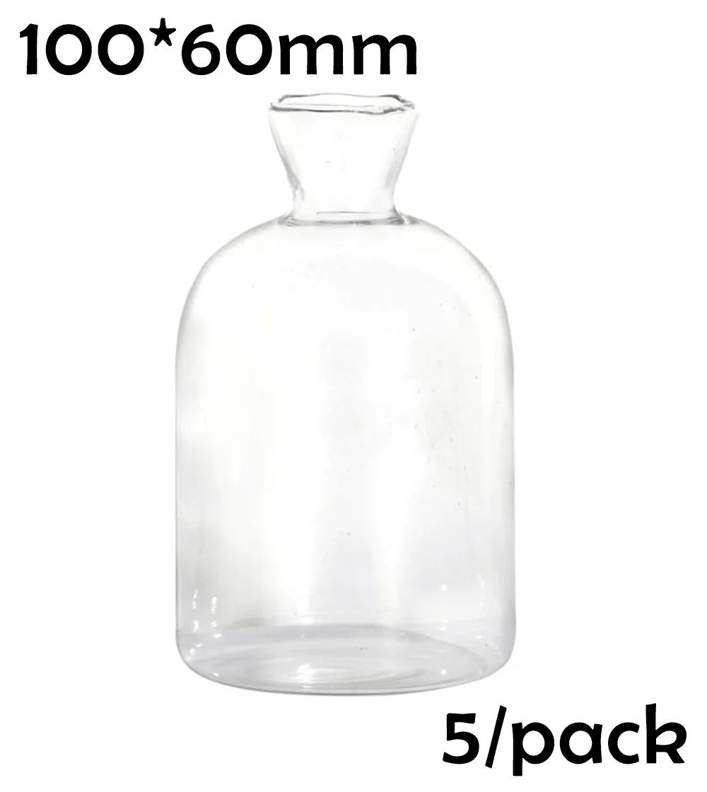 

5 шт., стеклянные бутылки для вина, 100 мм