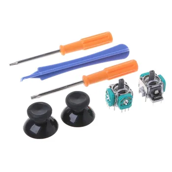 

3D Analog Stick Rockers Repair Parts for XBOX ONE Game Controller Joystick Protective Cover Caps with T6 T8 Screwdriver Tools