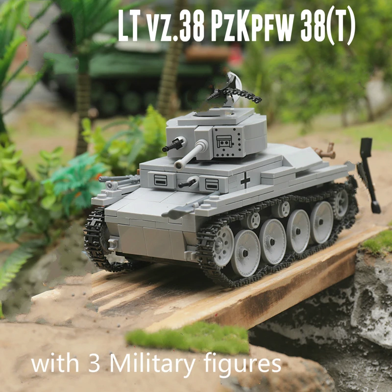 Новый 535 шт. военный WW2 светильник строительные блоки модель техника город солдат