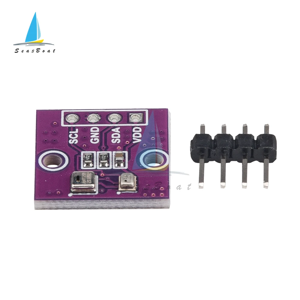 Sensor Module Pressure Sensor Module DC 2.0-5V I2C Interface AHT20 + BPM280 Digital Temperature Humidity Sensor High Precision Atmospheric Pressure Sensor For Arduino