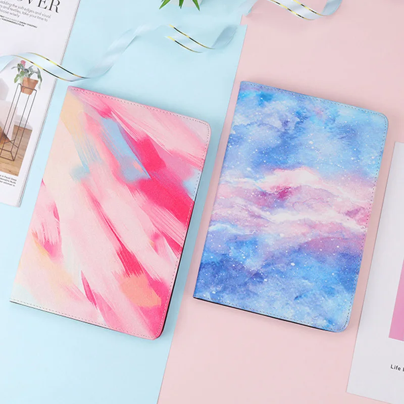 Case For ipad Pro 11 inch 2018 Ultra-thin marble painting Folding Folio Stand protective Cover For Apple ipad Pro 11 Smart Case (9)