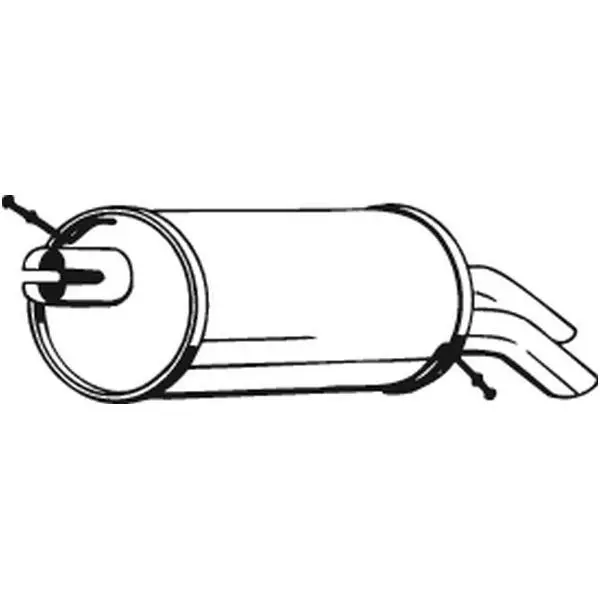 Muffler back VW Sharan Ford Galaxy 1.9TDi 00 BOSAL 15 | Автомобили и мотоциклы