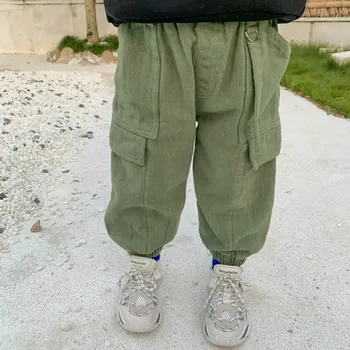 

New Arrive Loose Winter Fall Kids Pants Warm Baby Boy Girls Long Trousers Velvet Thick Casual Korea Cotton Children Pant