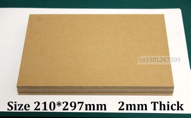 2mm Thickness Size A4 Kraft Card Chipboard Paper Cardstock Heavy