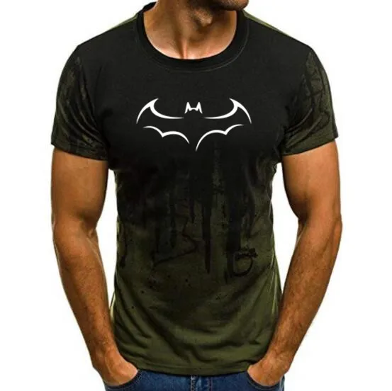 men t shirt casual short sleeve t-shirt for men batman print men T shirt crewneck mens tee shirt 2019