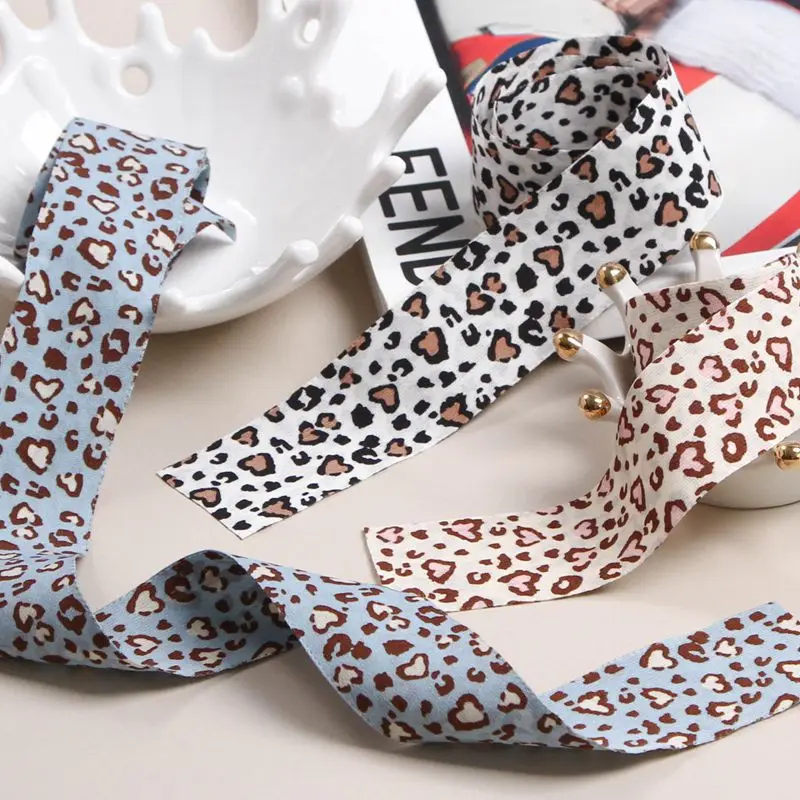 Leopard Layering Cloth Fabric Ribbon 10 Yards 1" 25MM 1.5" 38MM Handmade Tape Crafts DIY Hair Bow Tie Make Accessories 06302 ribbon decoration ribbon supplies