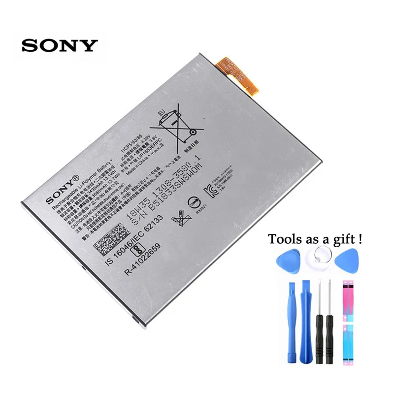 Sony 100% оригинальный 3580 мА/ч LIP1653ERPC Аккумулятор для Xperia XA2 Ultra G3421 G3412 XA1 Plus Dual H4213