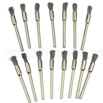 

15PCS Stainless Steel Mini Wire Brushes Cup Wheel Accessories Rotary Tool