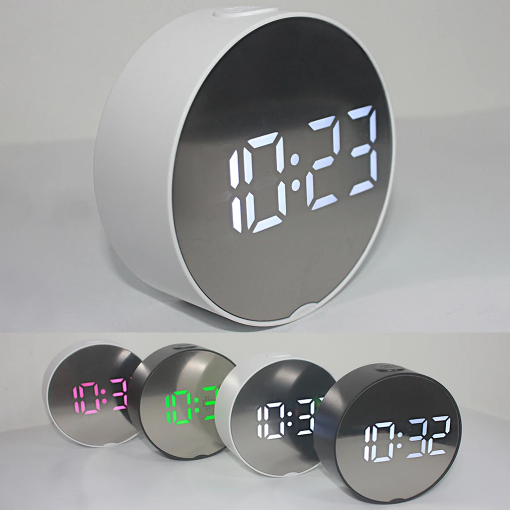 KESOTO LED Digital Alarm Clock Battery Operated Small for Bedroom/Wall/Travel