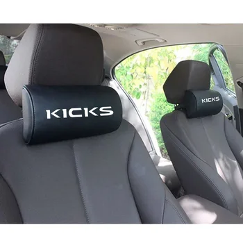 

PU Leather Car Headrest Pillow FOR Nissan Kicks Comfortable Neck Pillows Car Seat Chair Decor