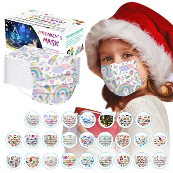 

Mascarilla Children's mask Disposable Face Mask 3Ply Ear Loop 50PC Breathable Windproof Protection Mask Mouth Cover Maschere
