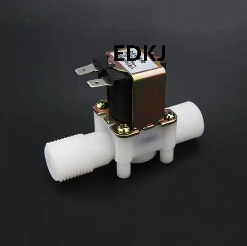 

1/2" Plastic Solenoid Valve 12V 24V 220V Normally closed Machine Dispenser Drinking Water Pneumatic Pressure Controller Switch