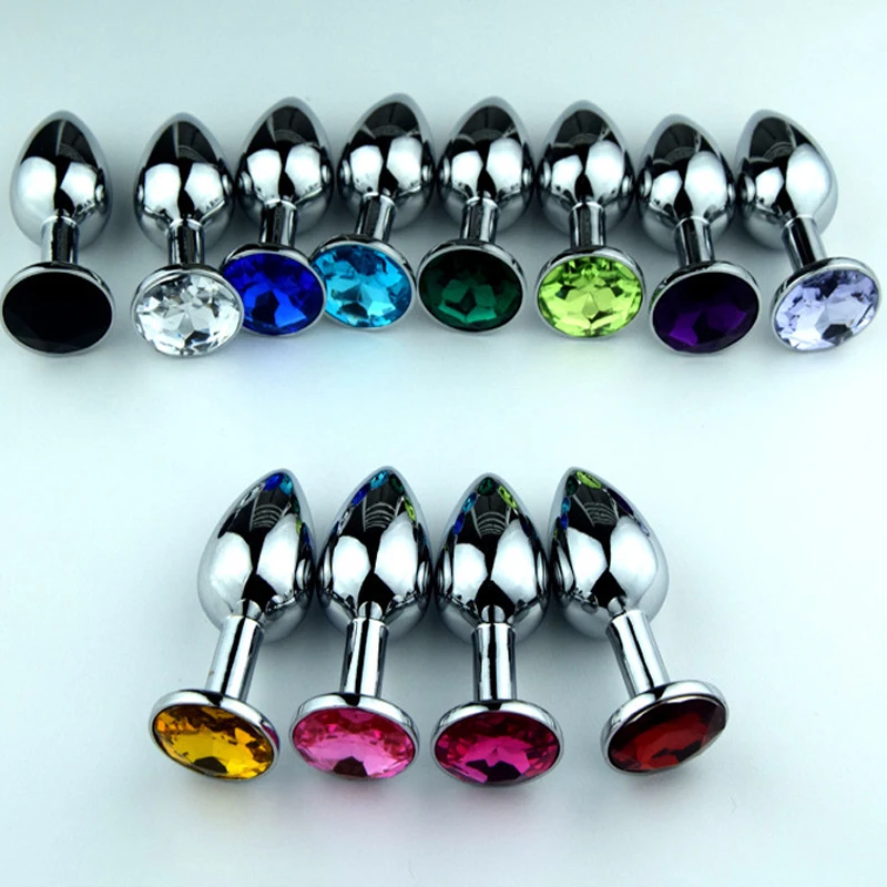 Metal Anal Sex Toys For Woman man Prostata Massage Huge steel plug Butt Plug+Crystal Jewelry Booty Dilator Buttplug |