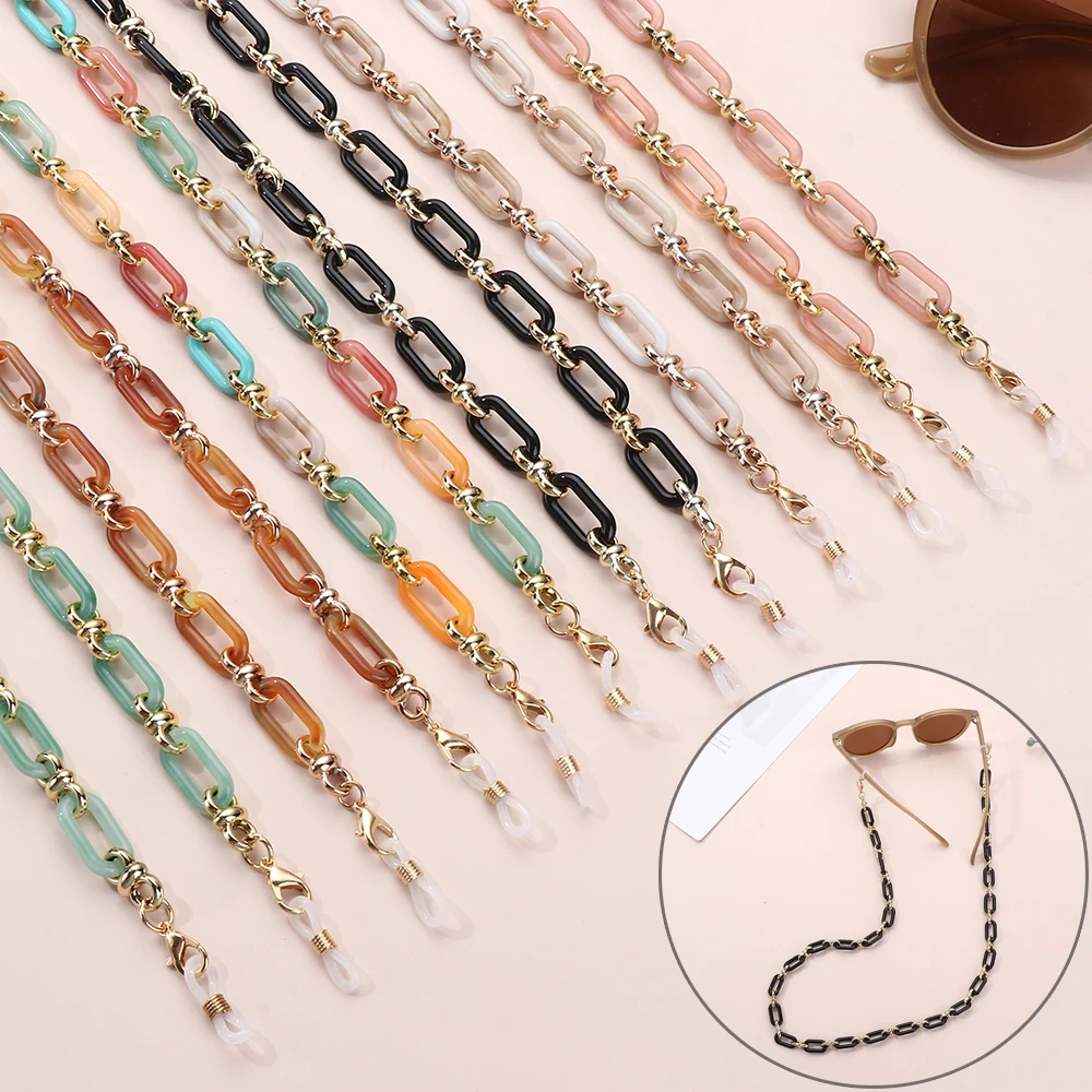 Fashion Acrylic Glasses Chain Multicolor Sunglasses Chain Lanyard Women