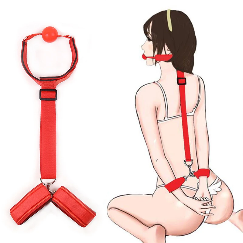 

Sex Toys For Woman Erotic Accessories Handcuffs For Sex Couples Games Mouth Gag BDSM Bondage Restraints Fetish Slave Adult Toy