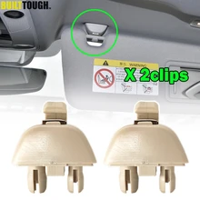 Support de Clips pour pare-soleil de voiture, 2 pièces, pour SKODA CITIGO RAPID FABIA NJ KAMIQ KAROQ kodiaj OCTAVIA 5E A7 superbe 3V