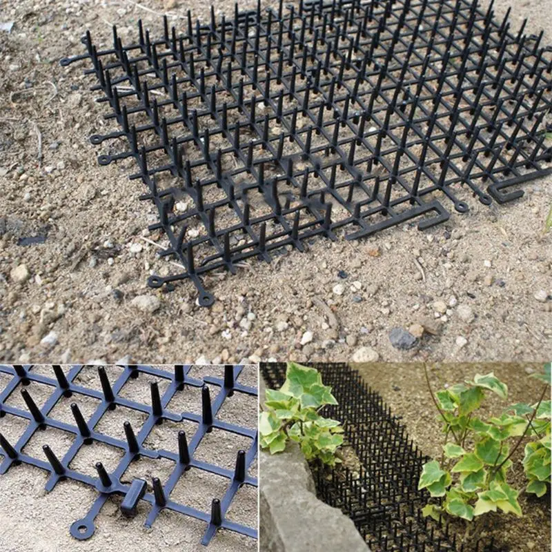 Отпугиватель кошек напольный коврик для скат 6.5ft противоскользящие Scat коврики для кошек и собак для помещений/для улицы садовые устройства для предотвращения падения 8 садовых скоб