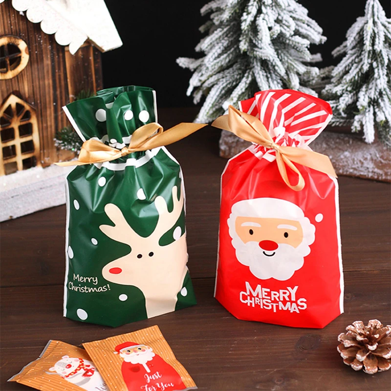 Christmas Party Prizes 2022 10Pcs Christmas Santa Gift Bag Candy Bag New Year 2021 2022 Gifts Presents  Baking Package Christmas Decorations For Home Navidad|Stockings & Gift  Holders| - Aliexpress