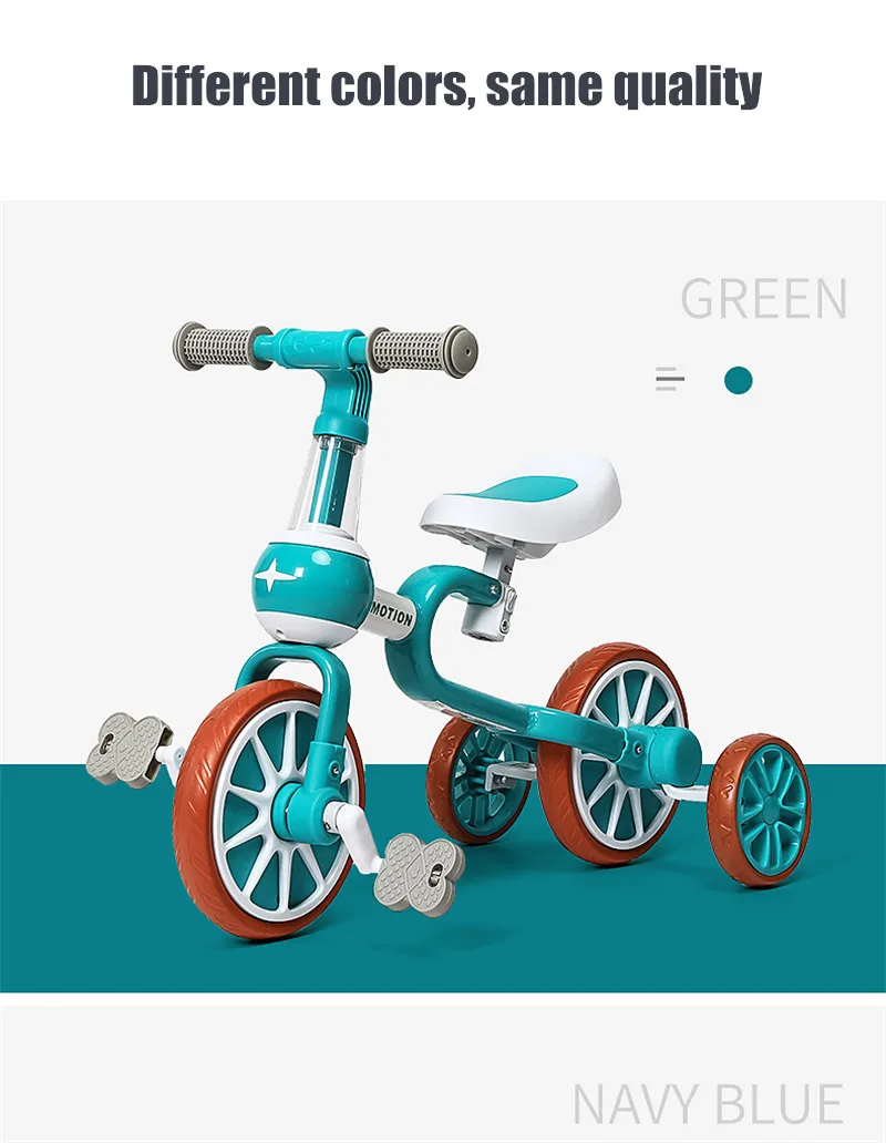 3 in 1 Kids Balance Bike Baby Push Bicycle For 2 3 4 Ages Child Toddler Learn to Ride Walker Multifunction Kids Ride on Toy