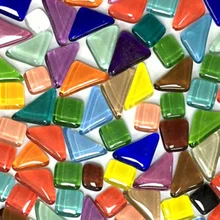 120g/Set Colorful Material Glass Mosaic Tiles Bulk Hand-decorated Design Glasses for Mosaic Making DIY Craft Art