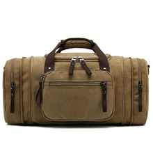 Мужская сумка для путешествий, вместительная сумка для багажа, водонепроницаемая парусиновая сумка для путешествий, сумка через плечо, винтажная мужская сумка на молнии
