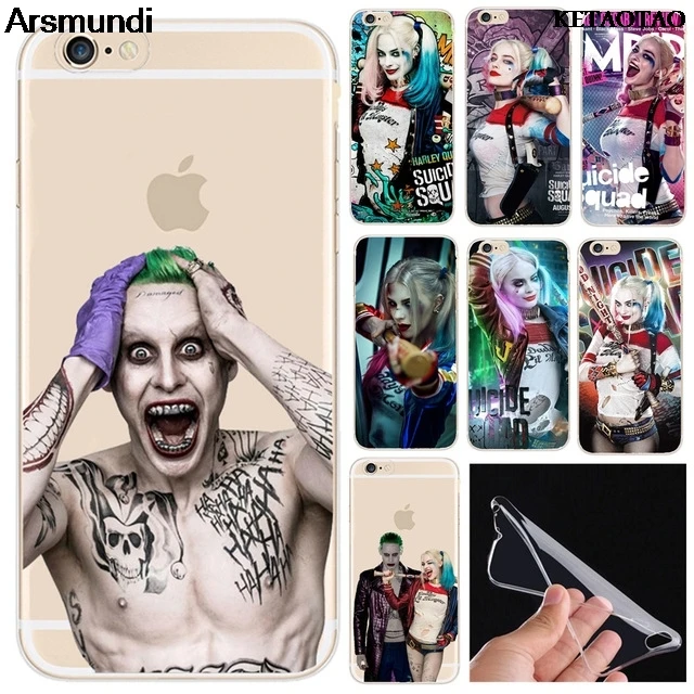 KETAOTAO Suicide Squad Joker Harley Quinn Phone Cases for iPhone 4 5C