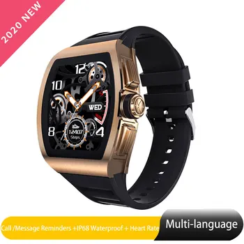 

M1 Smart Watch Men Heart Rate Monitor Sport Watch Gold 1.4inch IPS Alloy Case IP68 Waterproof Smartwatch For Android IOS Phone