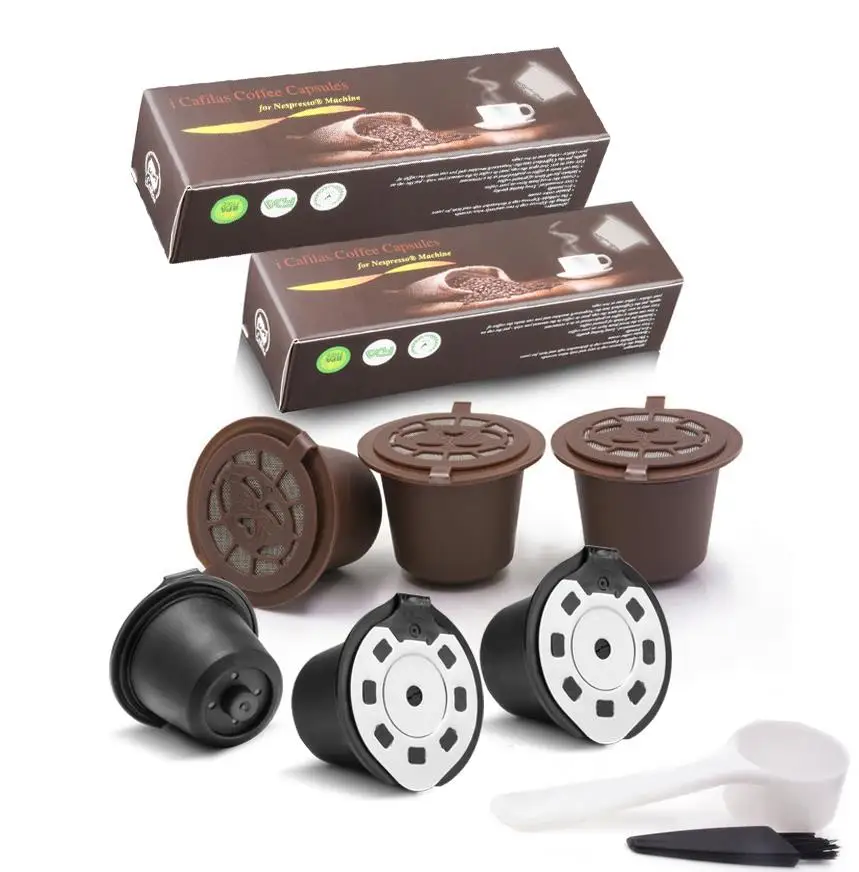 Многоразовая капсула Nespresso для кофемашины Nespresso многоразовая Капсульная заправка - Цвет: Оранжевый