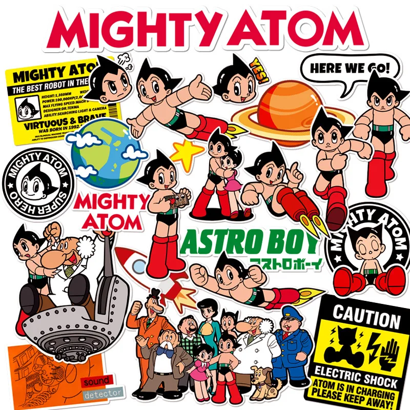 25Pcs Peter Pan Astro Boy Cartoon Cool Popular Brand Stickers Suitcase Waterproof Xiang Tie Skateboard | Дом и сад