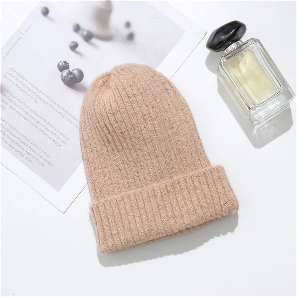 Простые зимние шапки унисекс gorros Mujer invierno для женщин головной убор теплая шапка с ушками для мужчин и женщин теплая шапка с ушками czapka zimowa#20