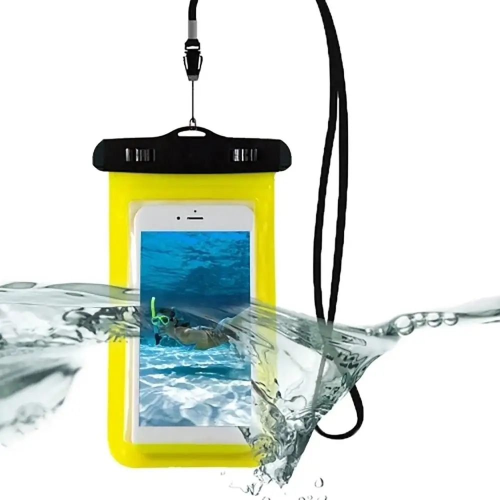 Водонепроницаемая сумка для телефона, чехол для подводной сушки, универсальный чехол для мобильного телефона, водонепроницаемые сумки, грязеотталкивающие - Цвет: Yellow