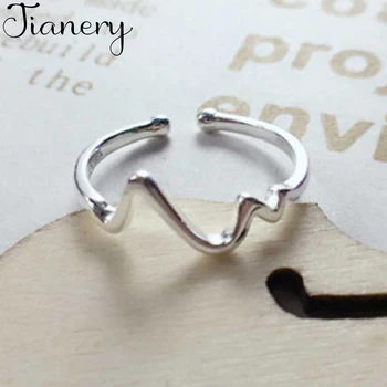 

JIANERY Vintage 925 Sterling Silver Geometric Rings For Women Finger Ring 2019 Female Bohemian Jewelry Gifts