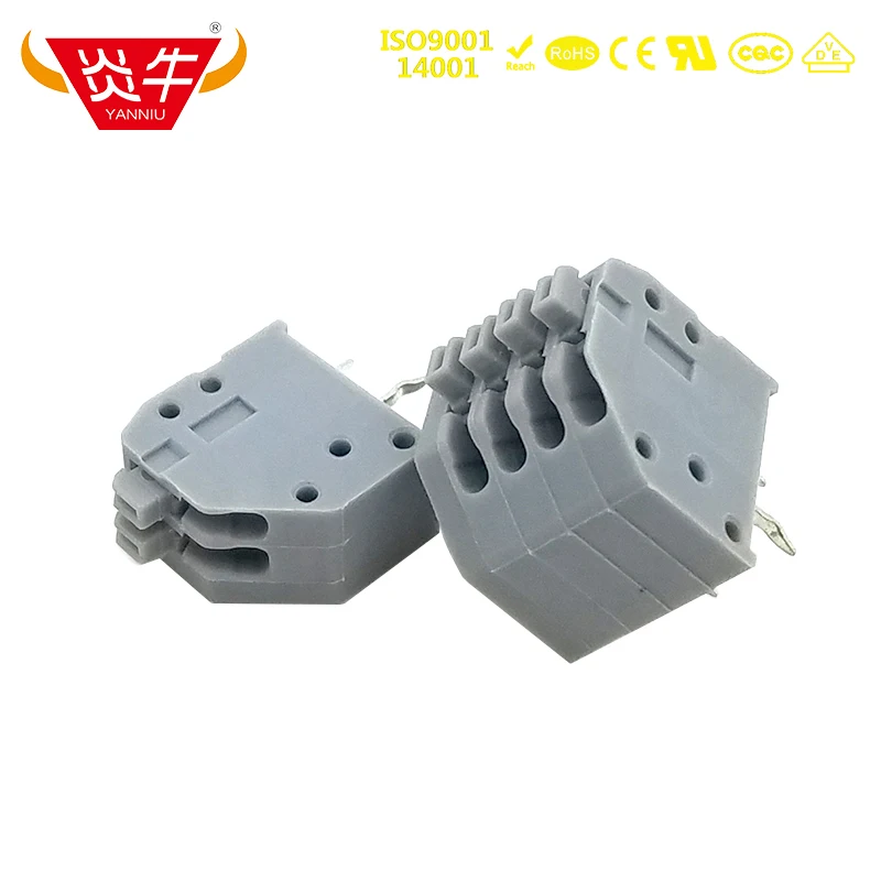 Пружинные клеммные блоки KF250 2 54 2P ~ 12P DG250 мм 2pin 12pin PTSA 0 5/ 2-2 5-Z-1990009 PHOENIX CONTACT DEGSON KEFA |
