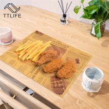 200 шт литературные новости бумага для выпечки маслостойкая бумага чай Ресторан хлеб фри жареная масляная Подушка Бумага для выпечки специальная бумага для выпечки